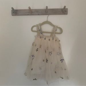 White star tulle baby dress